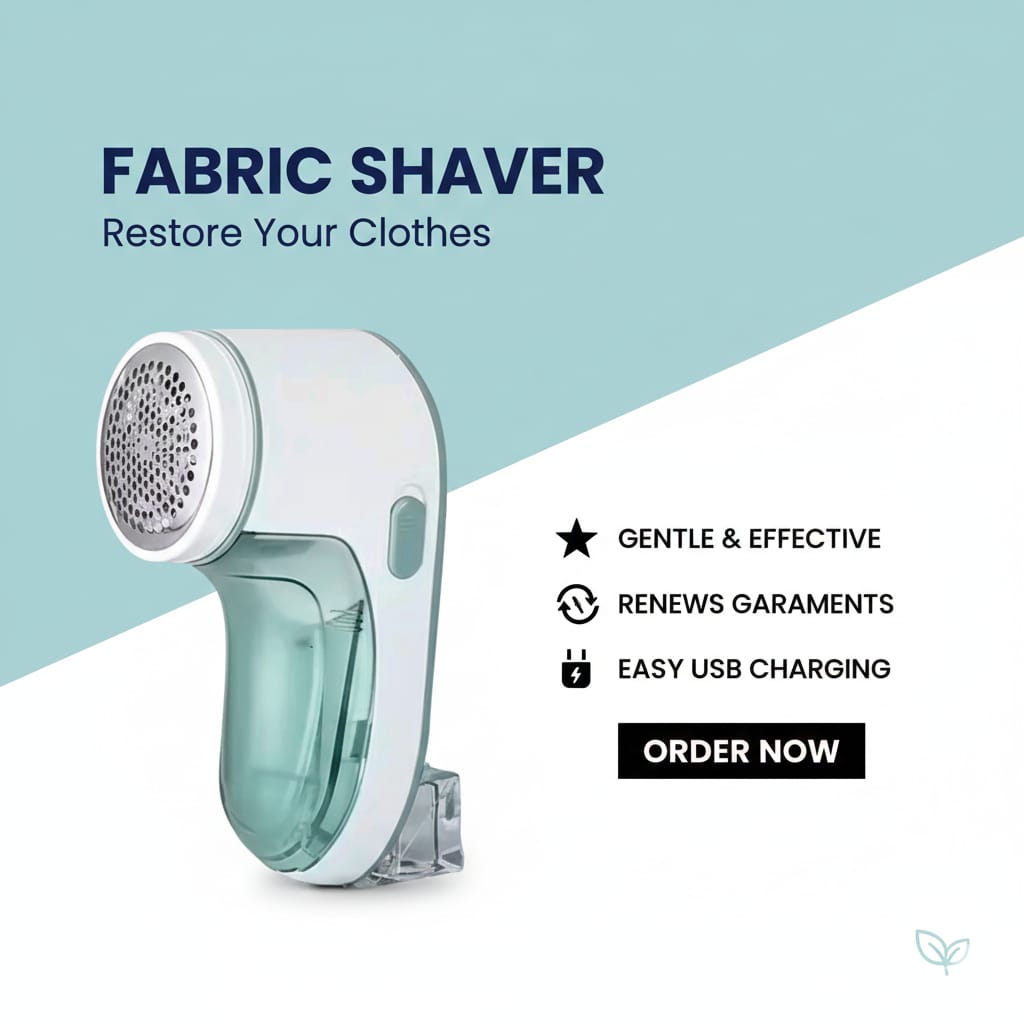 USB Rechargeable Fabric Shaver & Lint Remover | Portable Clothes Fuzz Remover for Wool, Sweaters, Sofa & Blankets | Gentle & Effective Fabric Care