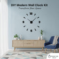 Modern DIY 3D Wall Clock – Silent Large Wall Clock for Living Room, Office & Study